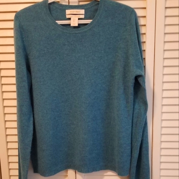 Ellen Tracy, Crewneck,  Cashmere Sweater, Large - Picture 1 of 5